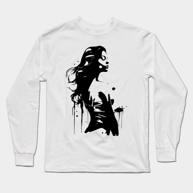 woman fashion style Long Sleeve T-Shirt by lkn